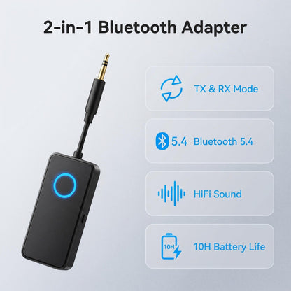 🎧🔄 Univerzális Bluetooth 5.4 vevő-adó 🔋