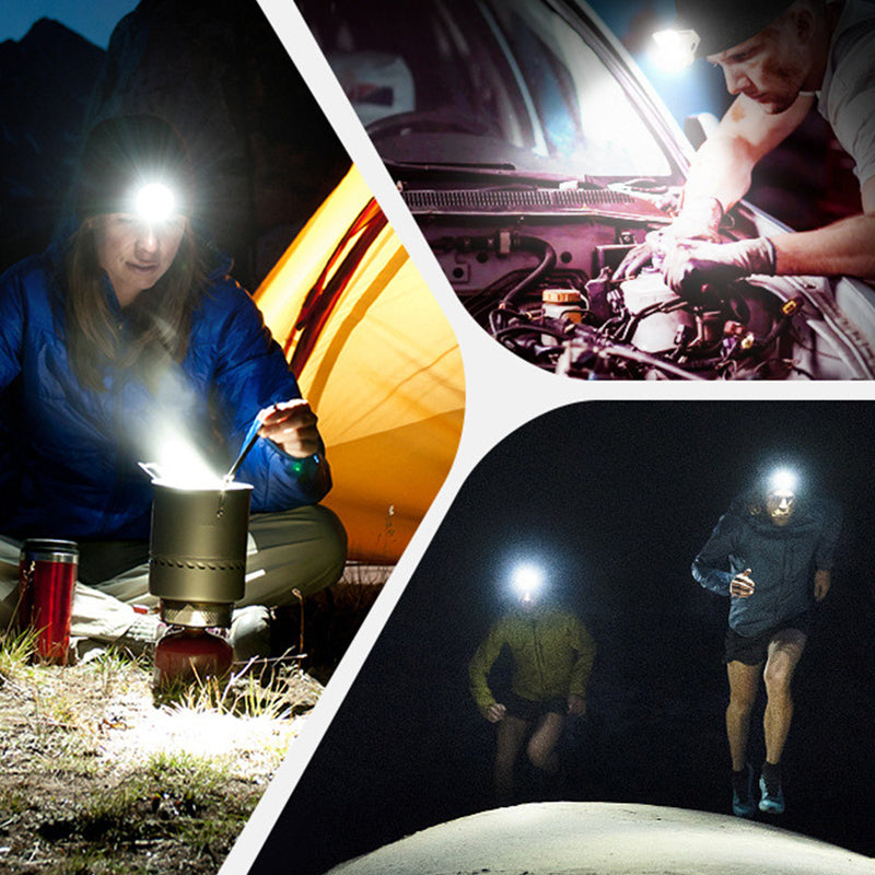 🔦 90°-ban forgatható LED-es fejlámpa és zseblámpa, USB-ről tölthető, rendkívül erős fényű, vízálló, kettős funkciójú fejlámpa kempingezéshez, horgászathoz, karbantartási munkákhoz és vészhelyzetekhez 💡✨