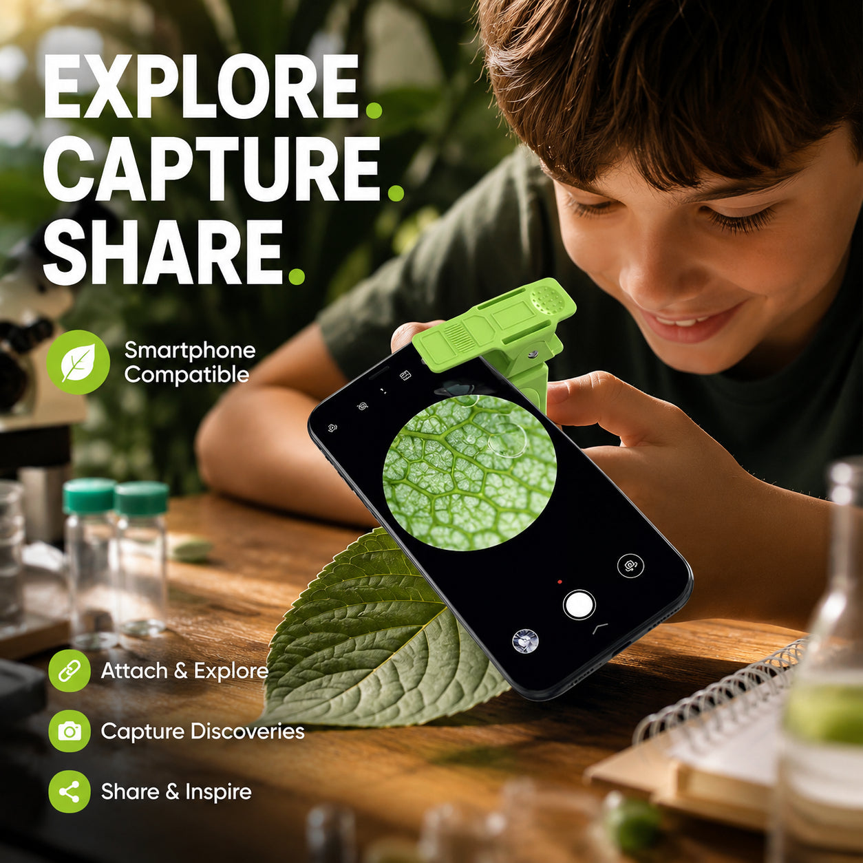 🔬🧸 Portable Educational Kids Microscope – Explore Nature’s Wonders! 🌿