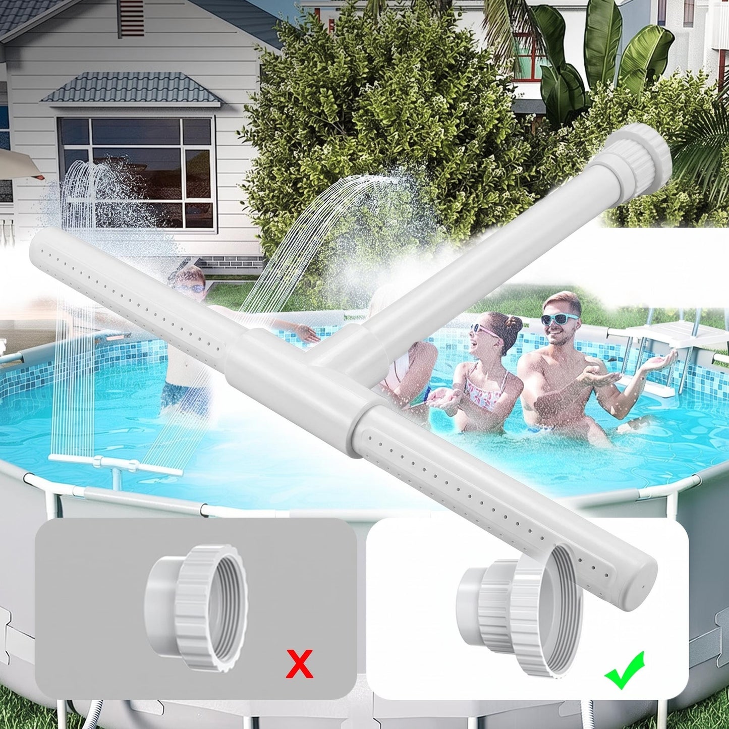 ⛲ Medence használatra szánt szökőkút-szórófej 💧🌊