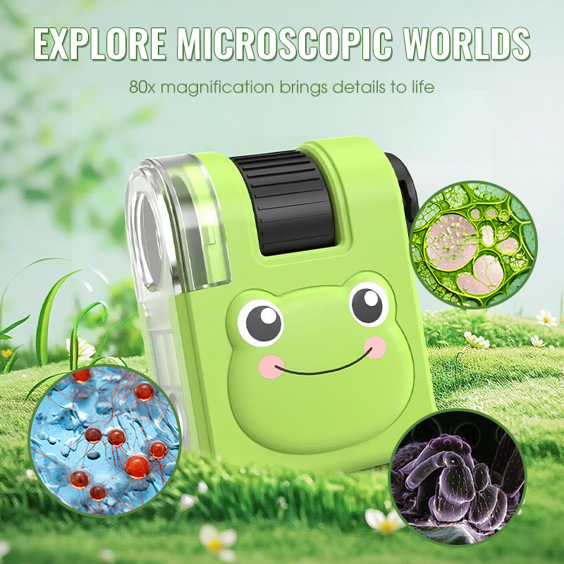 🔬🧸 Portable Educational Kids Microscope – Explore Nature’s Wonders! 🌿