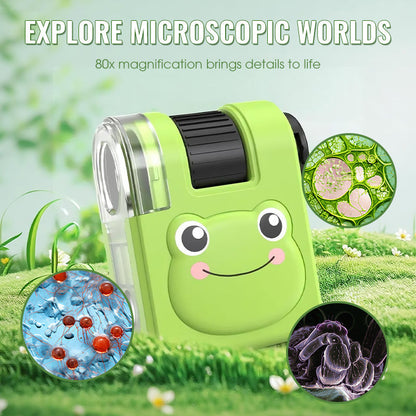 🔬🧸 Portable Educational Kids Microscope – Explore Nature’s Wonders! 🌿