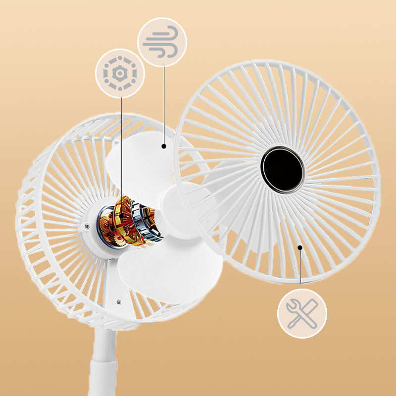 Összecsukható, csatlakoztatható ventilátor