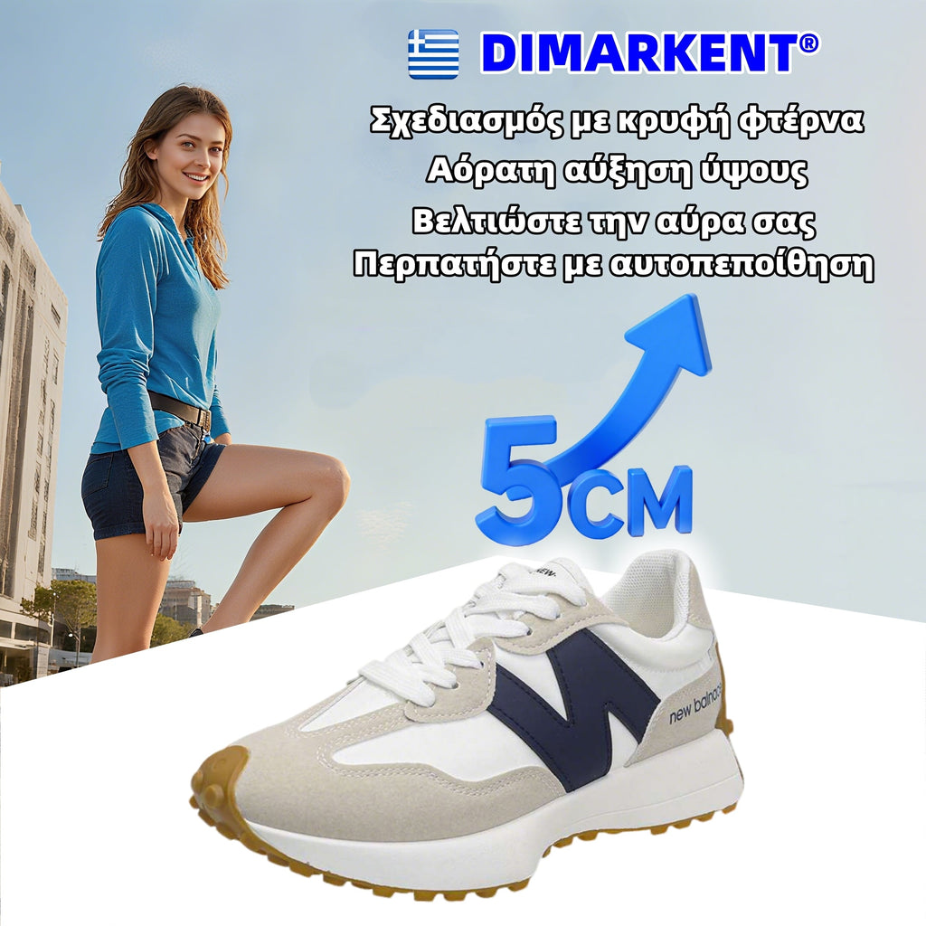 Dimarkent® 👟 | Αθλητικά Παπούτσια | Ο σχεδιασμός με φαρδιά δάχτυλα μειώνει την πίεση στα πέλματα των ποδιών