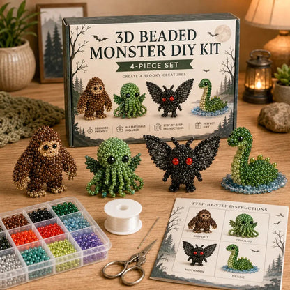 🧶🐾 Bébi állatos 3D gyöngy kézműves szett, kreatív alkotáshoz! ✨