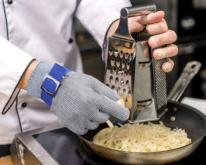🍖 Élelmiszeripari minőségű rozsdamentes acél hálós vágásbiztos kesztyű ⚙️✅