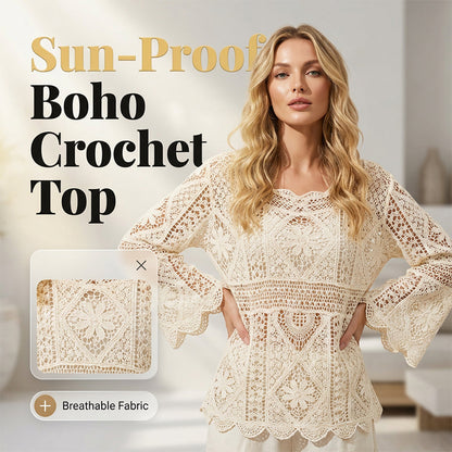 🔥👗☀️ Vintage stílusú csipkés strandblúz női, légáteresztő áttört felső