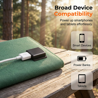 🔆 Könnyű összecsukható napelem USB csatlakozóval, időjárásálló 📱✅