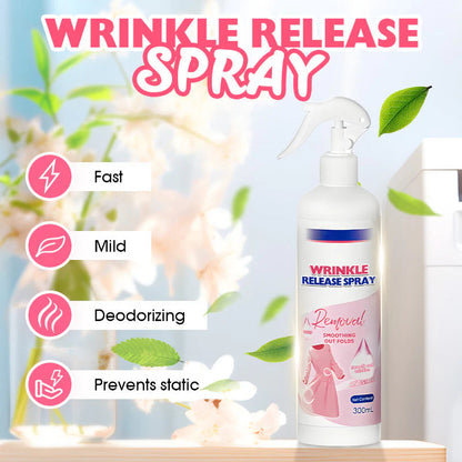 💫🌿 Szövetkímélő gyors ránctalanító spray, szagtalanítja és kisimítja a gyűrött ruhákat utazáshoz 🧺