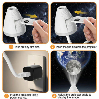 ✨🌍Magával ragadó planetáriumi projektor a hálószoba hangulatának megteremtéséhez💫