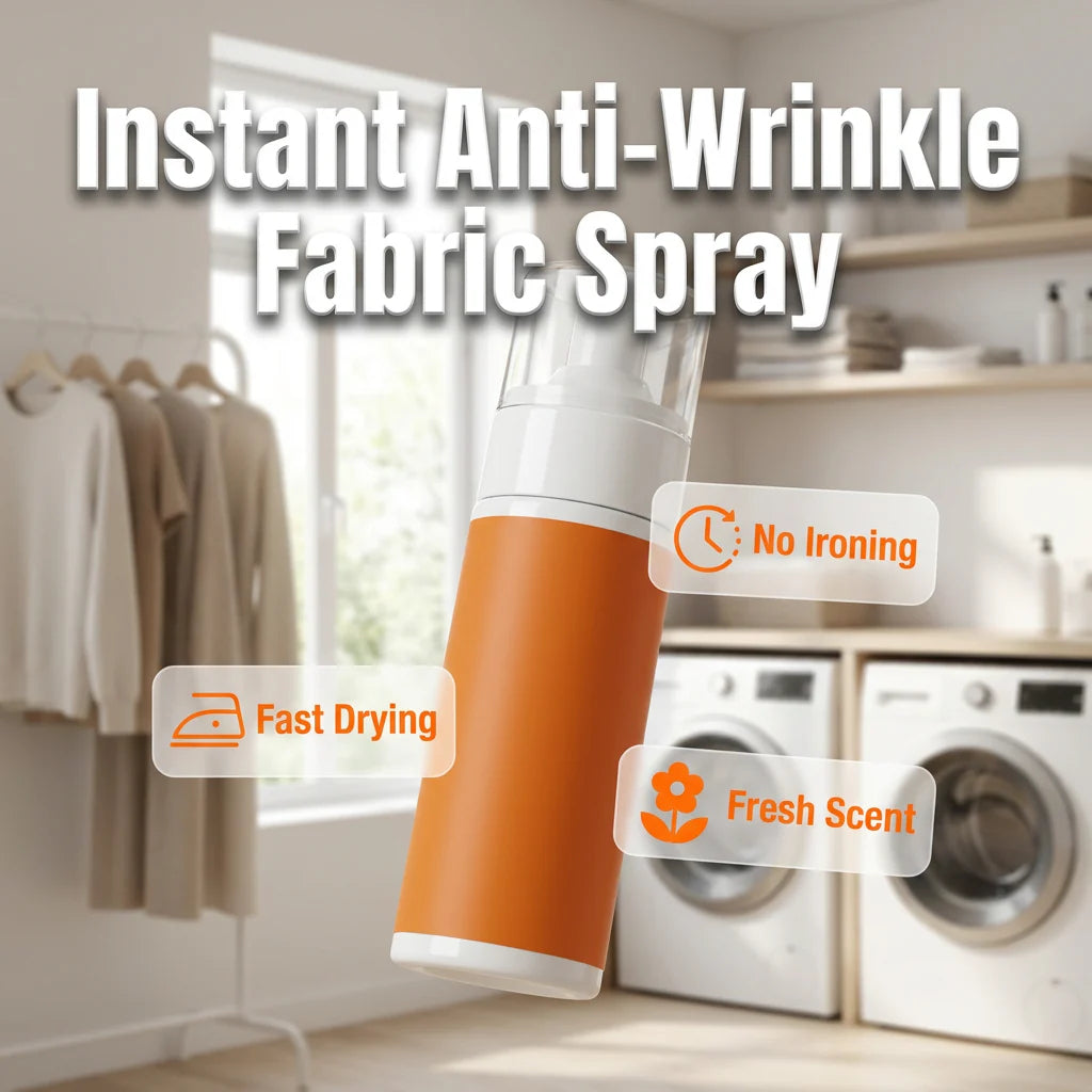 🔥 Azonnali hatású ránctalanító spray ruhákhoz