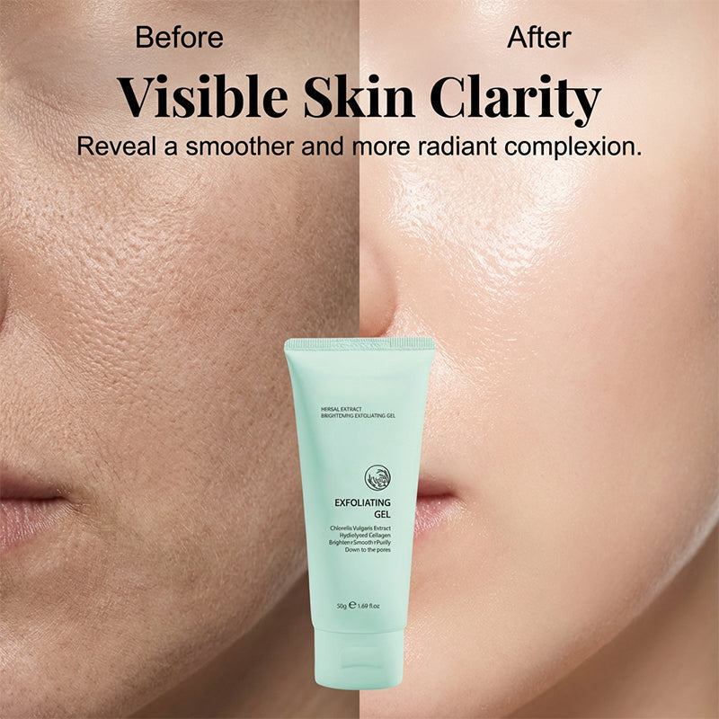 Fényesítő, hámlasztó gél gyógynövénykivonattal